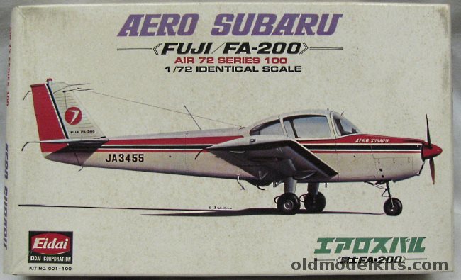 Eidai 1/72 Fuji FA-200 Aero Subaru, 001-100 plastic model kit